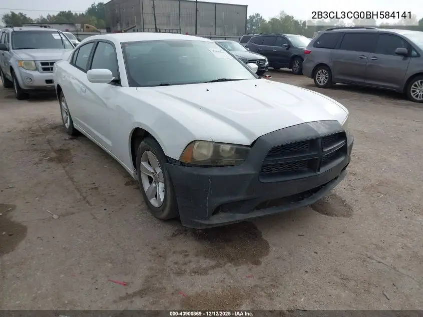 2B3CL3CG0BH584141 2011 Dodge Charger
