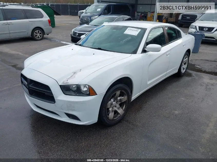2B3CL1CTXBH599991 2011 Dodge Charger Police