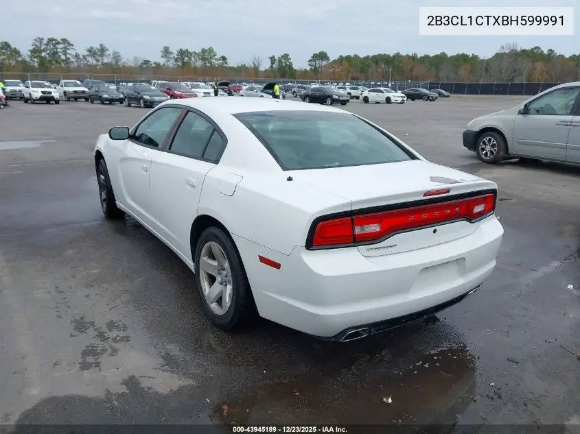 2B3CL1CTXBH599991 2011 Dodge Charger Police