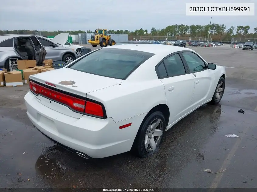 2B3CL1CTXBH599991 2011 Dodge Charger Police
