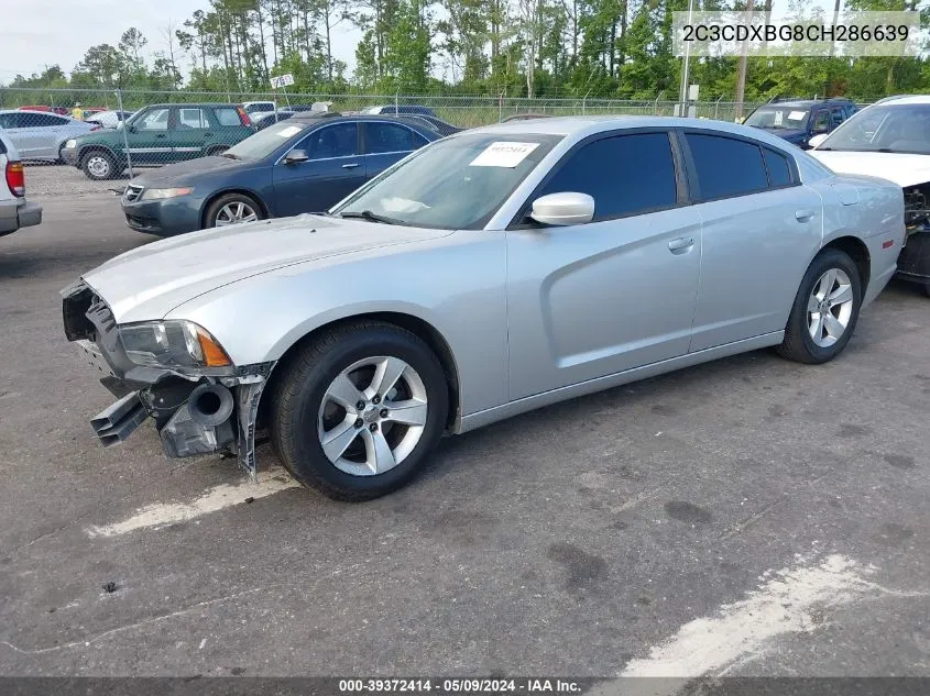 2012 Dodge Charger Se VIN: 2C3CDXBG8CH286639 Lot: 39372414