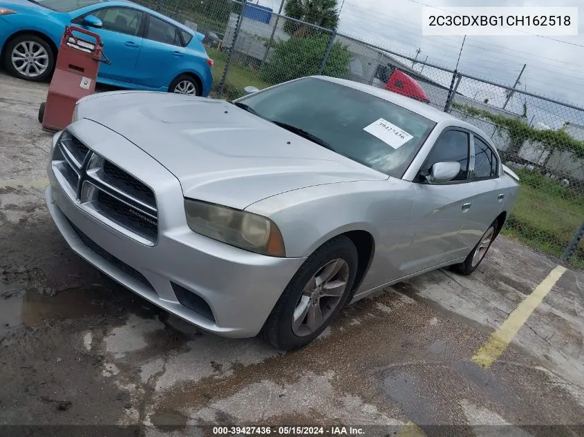 2012 Dodge Charger Se VIN: 2C3CDXBG1CH162518 Lot: 39427436