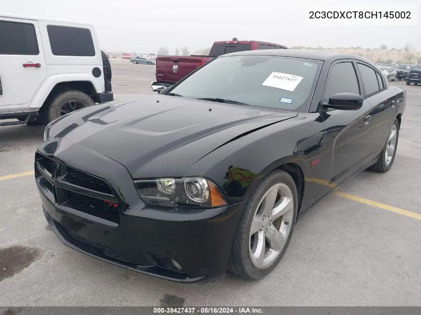 2C3CDXCT8CH145002 2012 Dodge Charger R/T