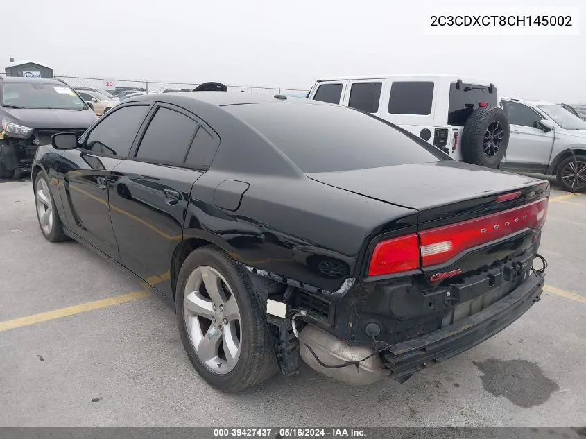 2012 Dodge Charger R/T VIN: 2C3CDXCT8CH145002 Lot: 39427437