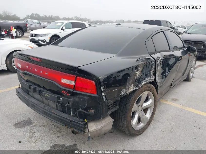 2012 Dodge Charger R/T VIN: 2C3CDXCT8CH145002 Lot: 39427437