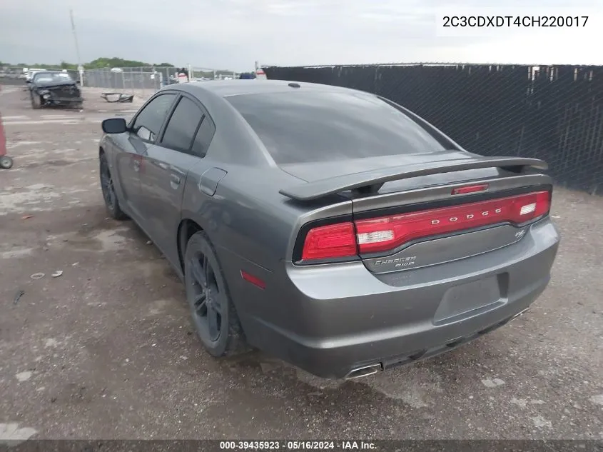 2C3CDXDT4CH220017 2012 Dodge Charger R/T