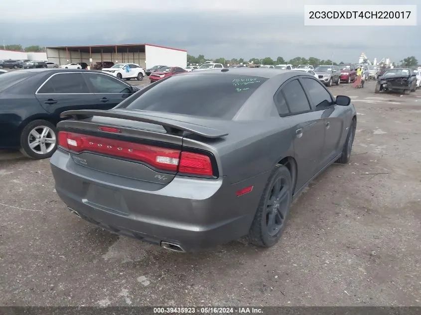 2C3CDXDT4CH220017 2012 Dodge Charger R/T