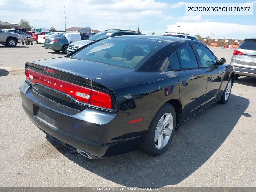 2012 Dodge Charger Se VIN: 2C3CDXBG5CH128677 Lot: 39437283