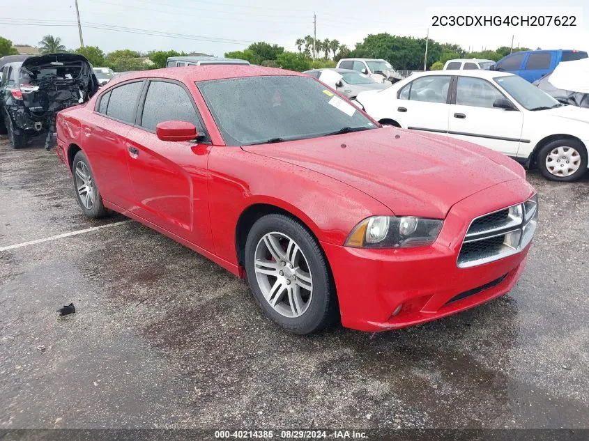 2012 Dodge Charger Sxt VIN: 2C3CDXHG4CH207622 Lot: 40214385