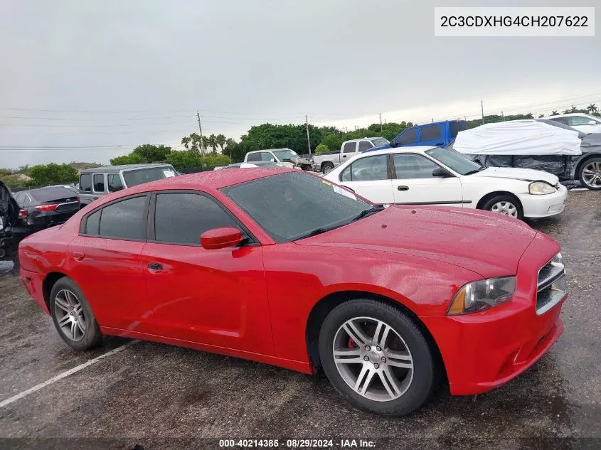 2C3CDXHG4CH207622 2012 Dodge Charger Sxt