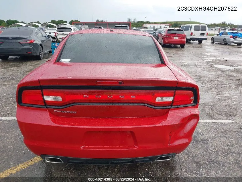 2C3CDXHG4CH207622 2012 Dodge Charger Sxt