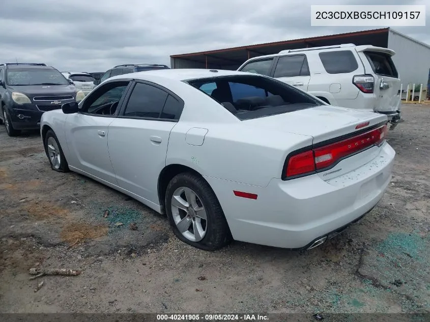 2012 Dodge Charger Se VIN: 2C3CDXBG5CH109157 Lot: 40241905