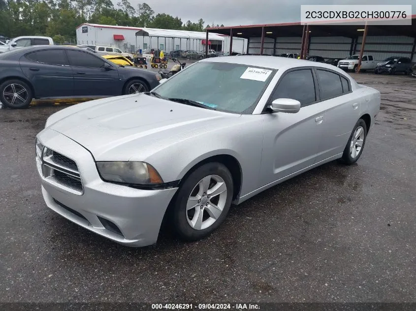 2012 Dodge Charger Se VIN: 2C3CDXBG2CH300776 Lot: 40246291