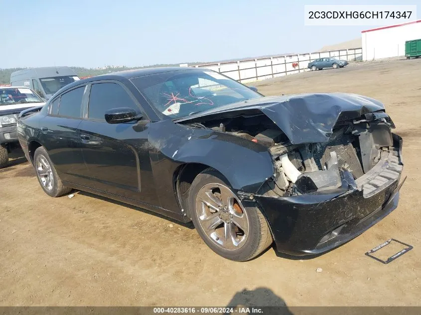 2C3CDXHG6CH174347 2012 Dodge Charger Sxt