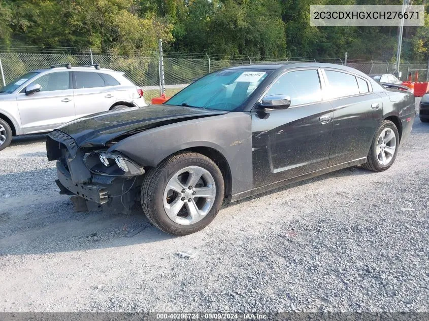 2012 Dodge Charger Sxt VIN: 2C3CDXHGXCH276671 Lot: 40296724