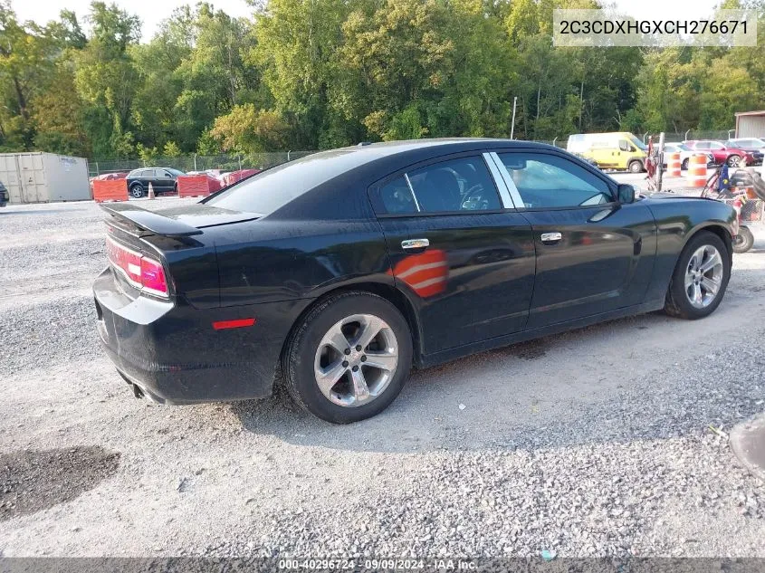 2C3CDXHGXCH276671 2012 Dodge Charger Sxt