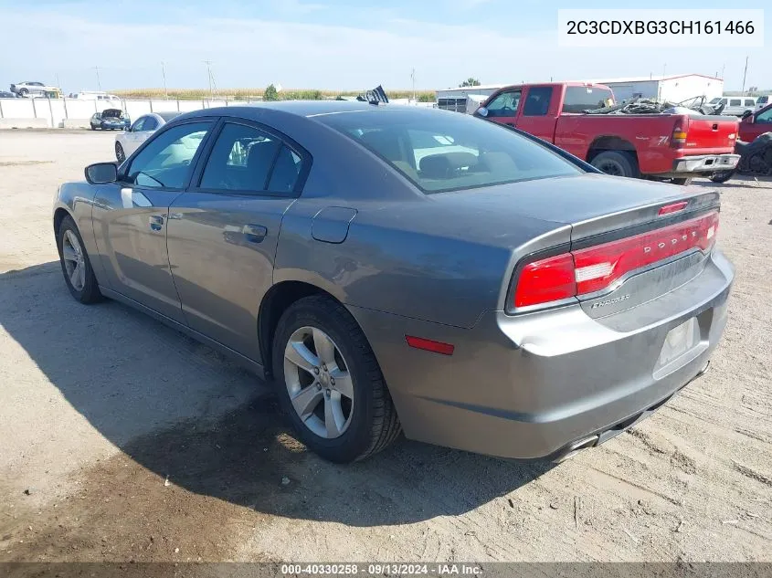 2012 Dodge Charger Se VIN: 2C3CDXBG3CH161466 Lot: 40330258