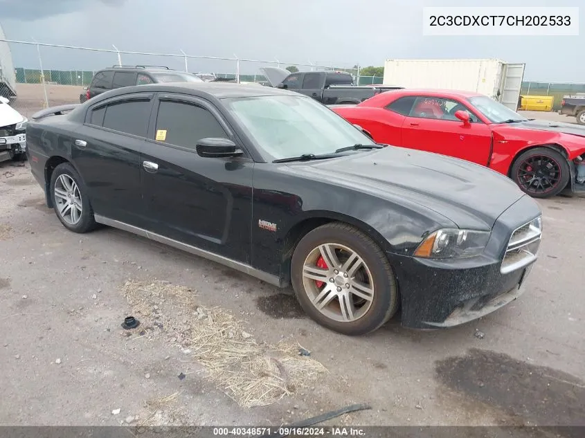 2012 Dodge Charger R/T VIN: 2C3CDXCT7CH202533 Lot: 40348571