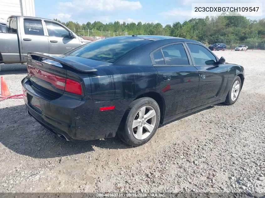 2C3CDXBG7CH109547 2012 Dodge Charger Se