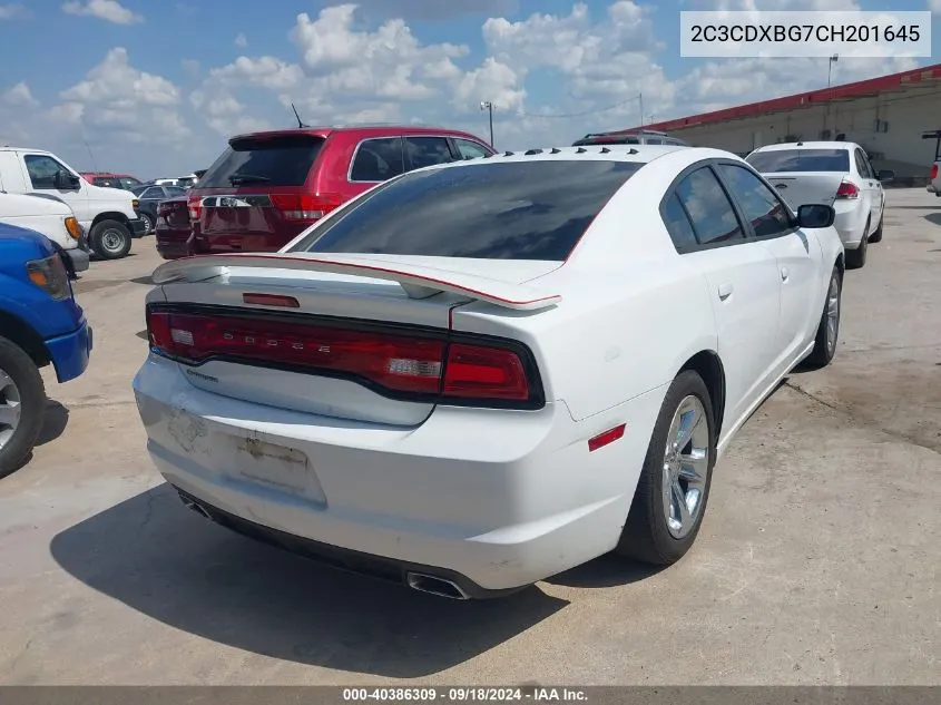 2C3CDXBG7CH201645 2012 Dodge Charger Se