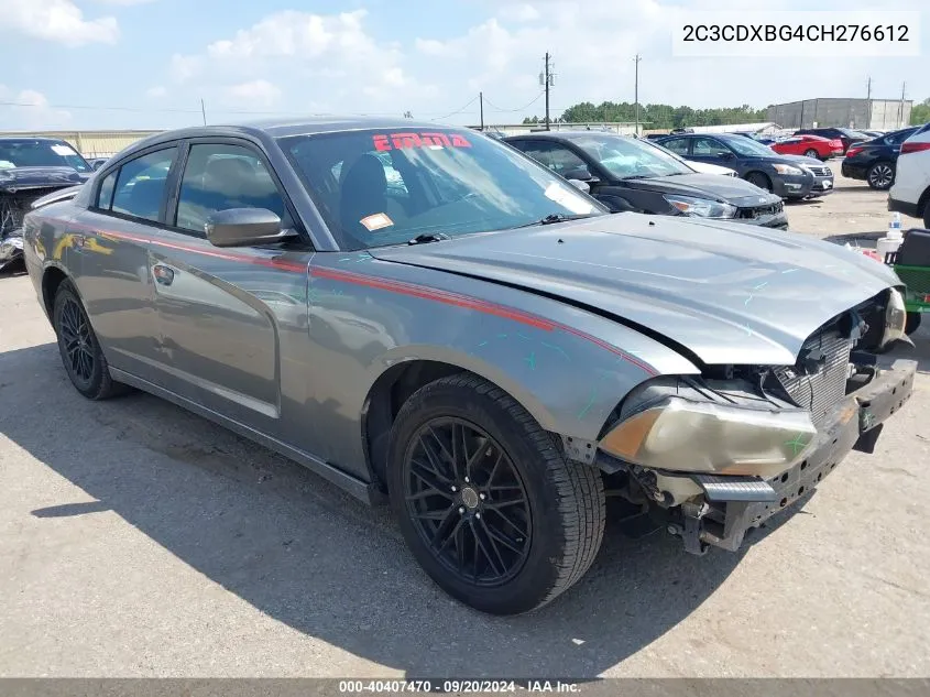 2C3CDXBG4CH276612 2012 Dodge Charger Se