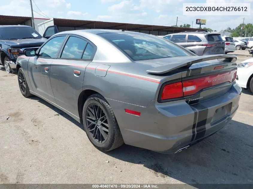 2C3CDXBG4CH276612 2012 Dodge Charger Se