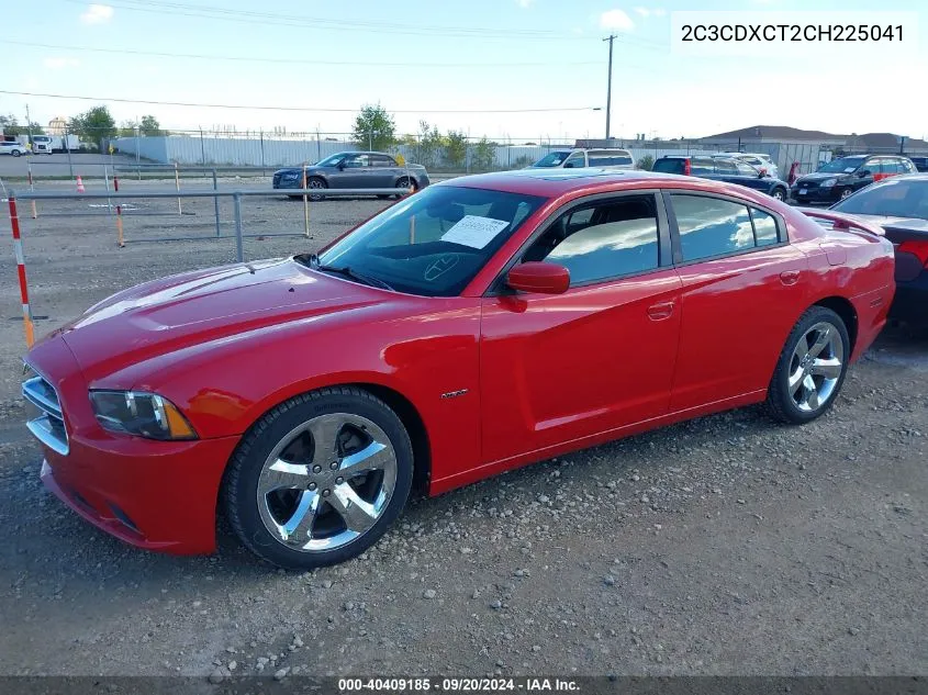 2012 Dodge Charger R/T VIN: 2C3CDXCT2CH225041 Lot: 40409185