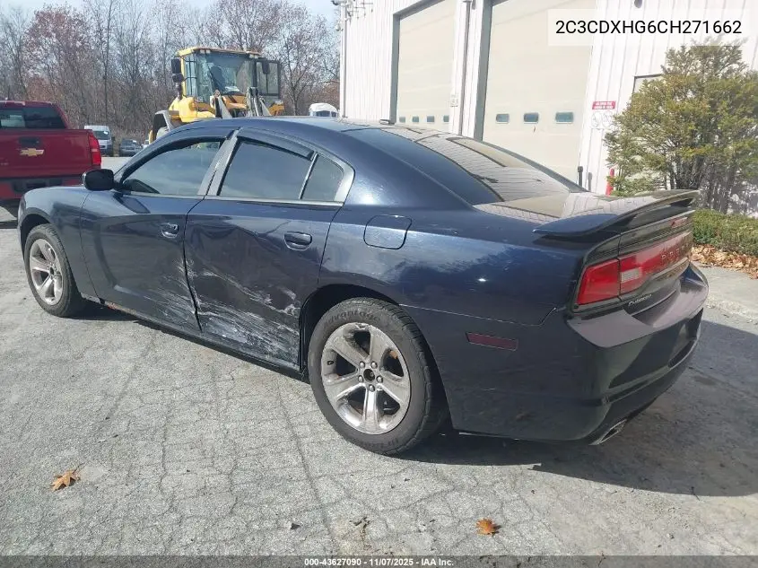 2C3CDXHG6CH271662 2012 Dodge Charger Sxt