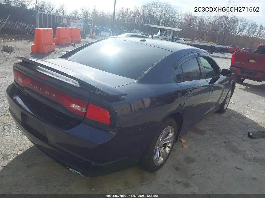 2C3CDXHG6CH271662 2012 Dodge Charger Sxt