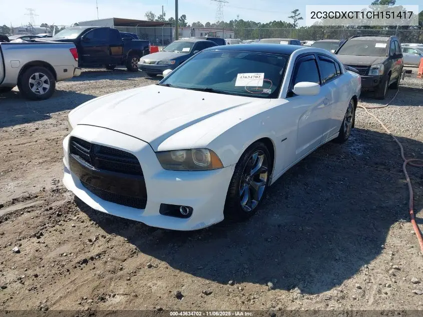 2C3CDXCT1CH151417 2012 Dodge Charger R/T