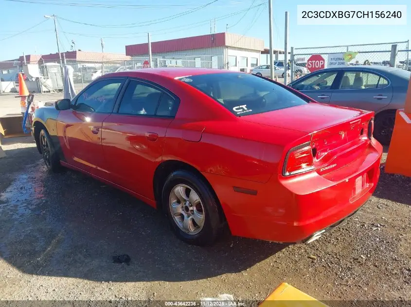 2C3CDXBG7CH156240 2012 Dodge Charger Se