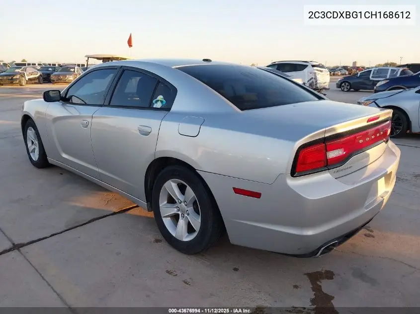 2C3CDXBG1CH168612 2012 Dodge Charger Se