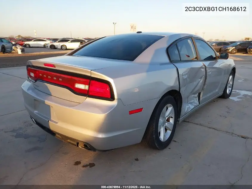 2C3CDXBG1CH168612 2012 Dodge Charger Se