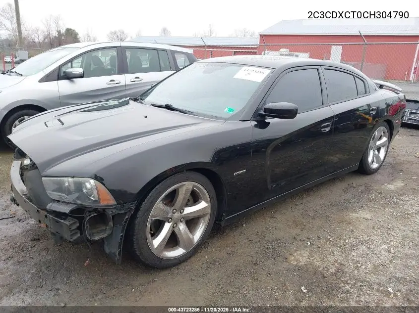 2C3CDXCT0CH304790 2012 Dodge Charger R/T