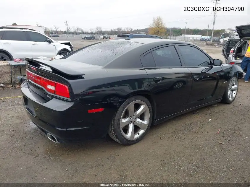 2C3CDXCT0CH304790 2012 Dodge Charger R/T