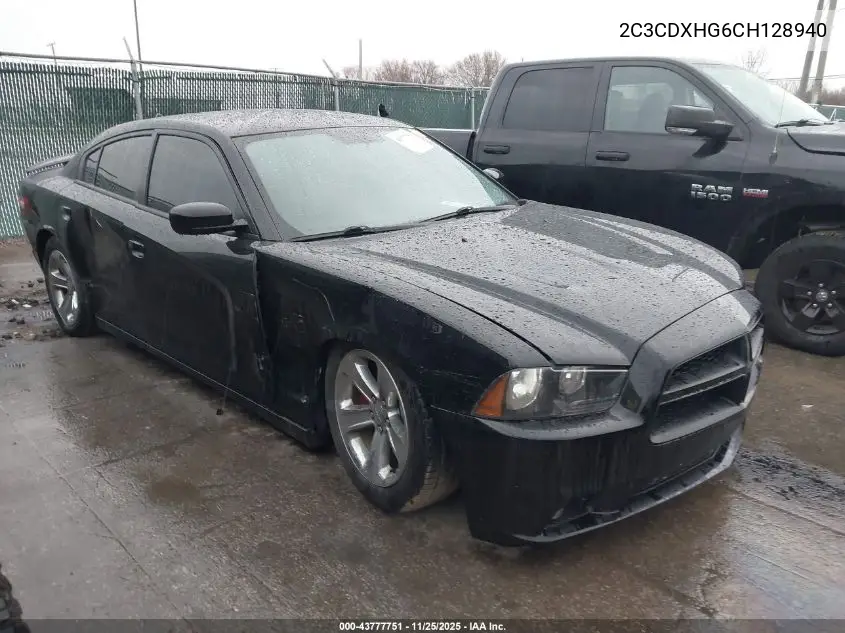 2C3CDXHG6CH128940 2012 Dodge Charger Sxt
