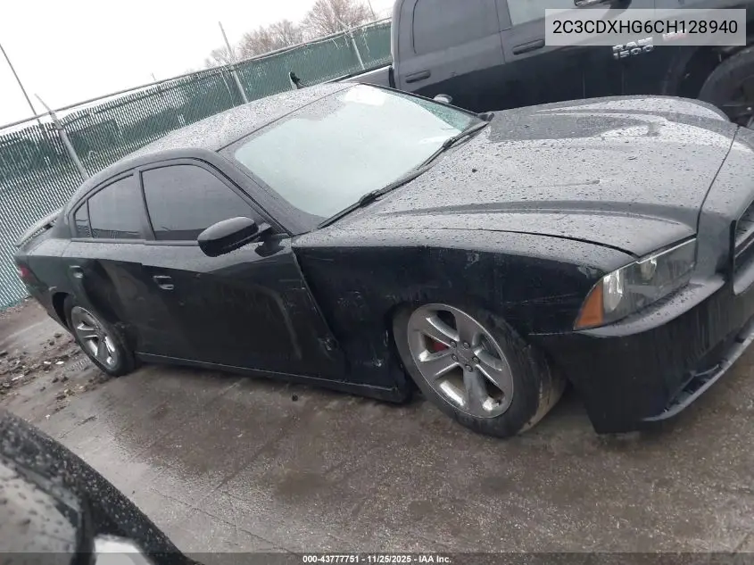 2C3CDXHG6CH128940 2012 Dodge Charger Sxt