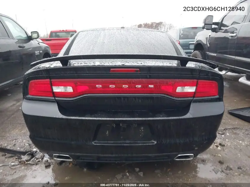 2C3CDXHG6CH128940 2012 Dodge Charger Sxt