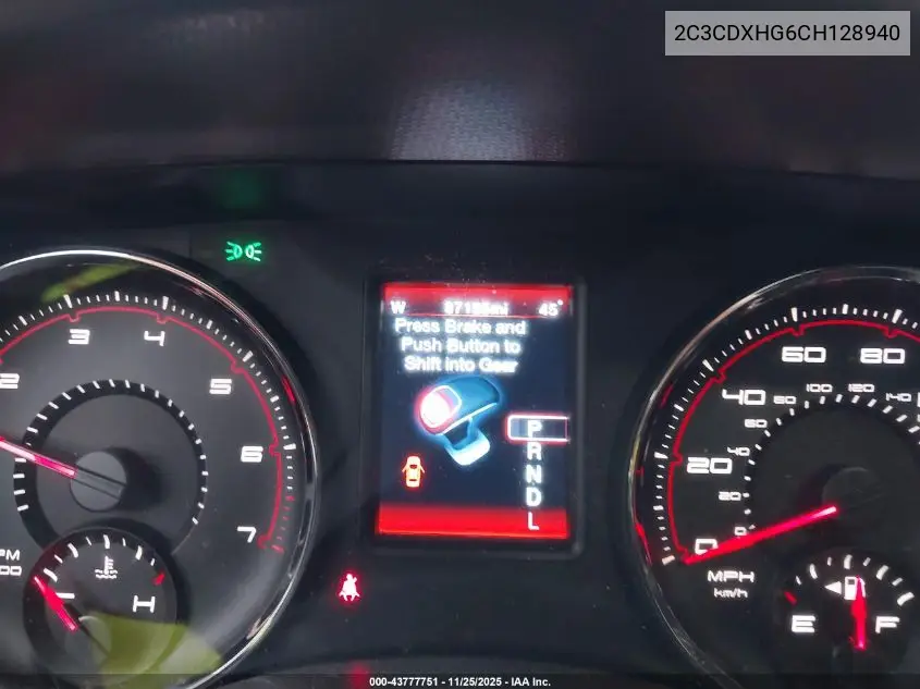 2C3CDXHG6CH128940 2012 Dodge Charger Sxt