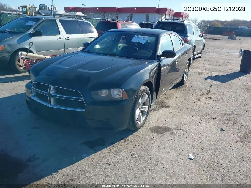 2C3CDXBG5CH212028 2012 Dodge Charger Se
