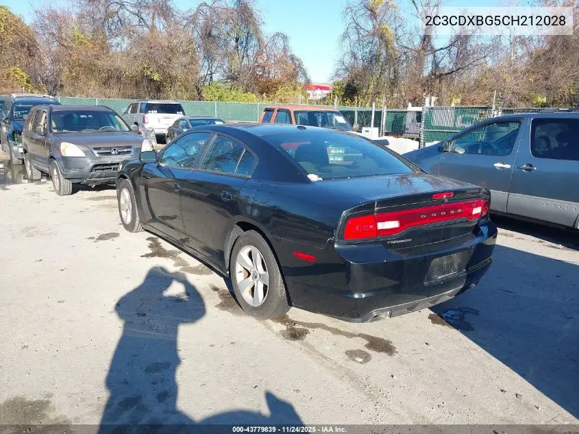 2C3CDXBG5CH212028 2012 Dodge Charger Se