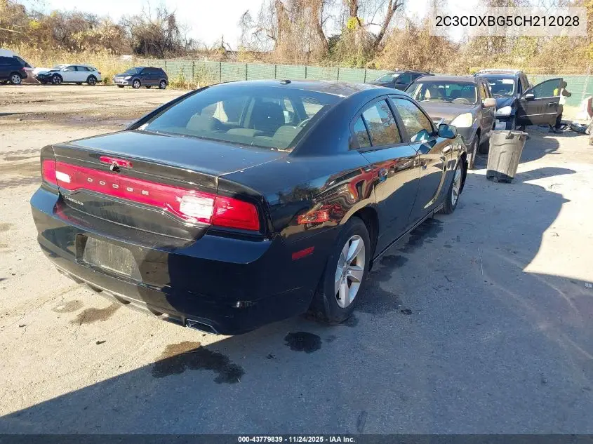 2C3CDXBG5CH212028 2012 Dodge Charger Se