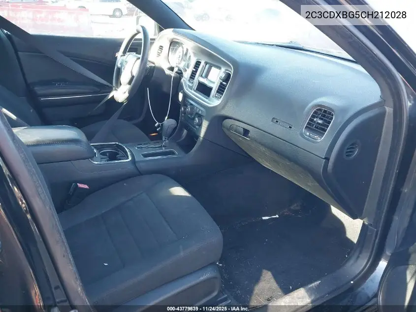 2C3CDXBG5CH212028 2012 Dodge Charger Se