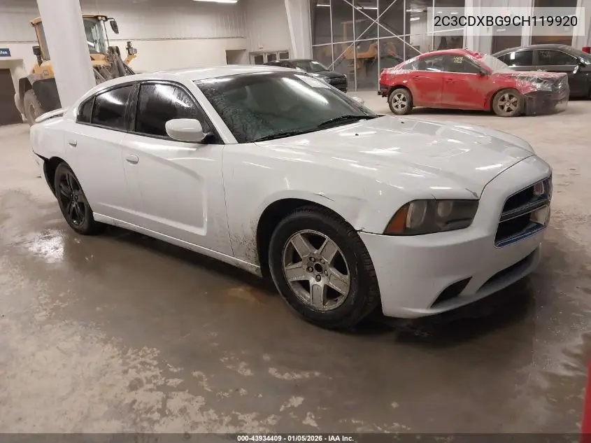2C3CDXBG9CH119920 2012 Dodge Charger Se