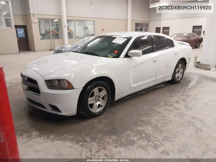 2C3CDXBG9CH119920 2012 Dodge Charger Se