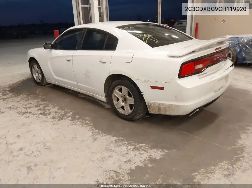 2C3CDXBG9CH119920 2012 Dodge Charger Se