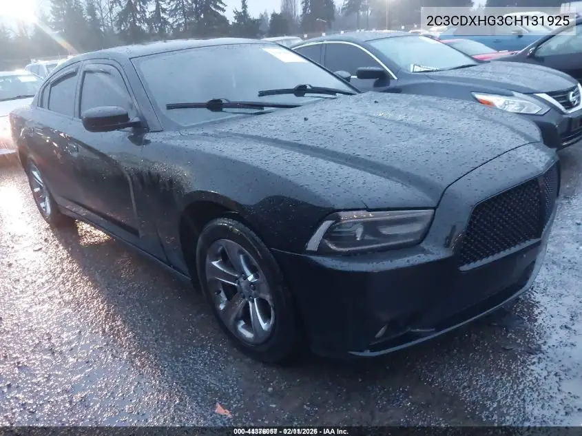 2C3CDXHG3CH131925 2012 Dodge Charger Sxt