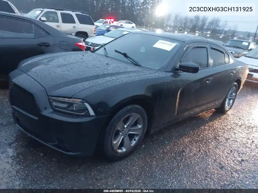 2C3CDXHG3CH131925 2012 Dodge Charger Sxt