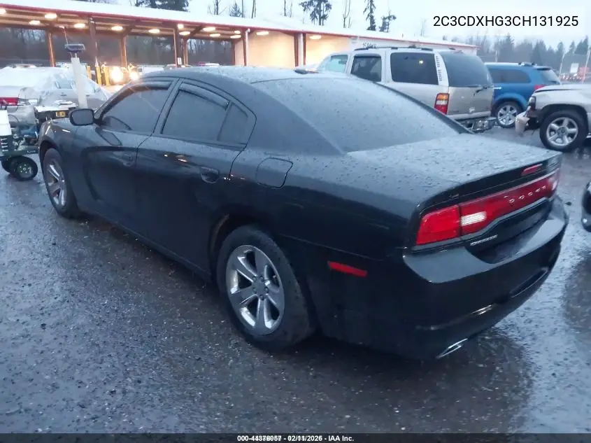 2C3CDXHG3CH131925 2012 Dodge Charger Sxt