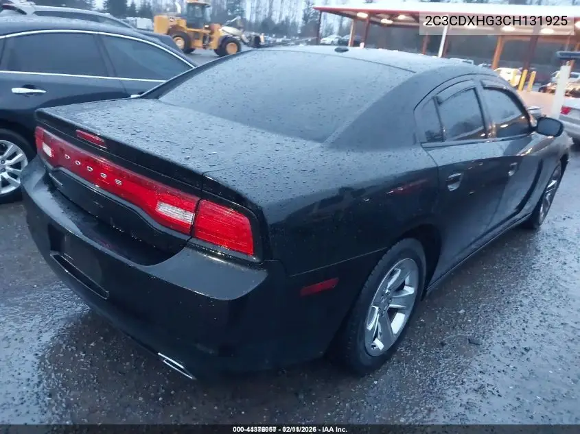 2C3CDXHG3CH131925 2012 Dodge Charger Sxt